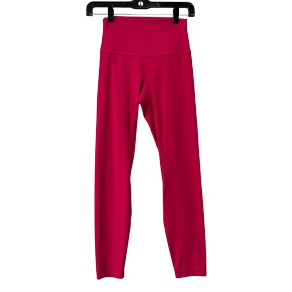 $98 Lululemon Passionate Pink Align High-Rise Pant 25" Leggings size 4 - Picture 1 of 7